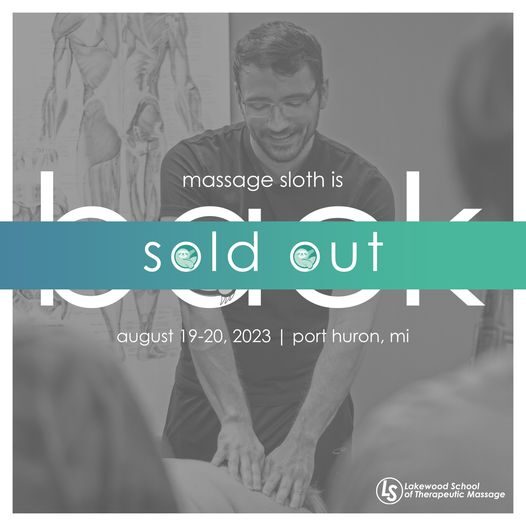 We're thrilled to announce that the upcoming Myofascial Swedish Workshop held by Massage Sloth is of...