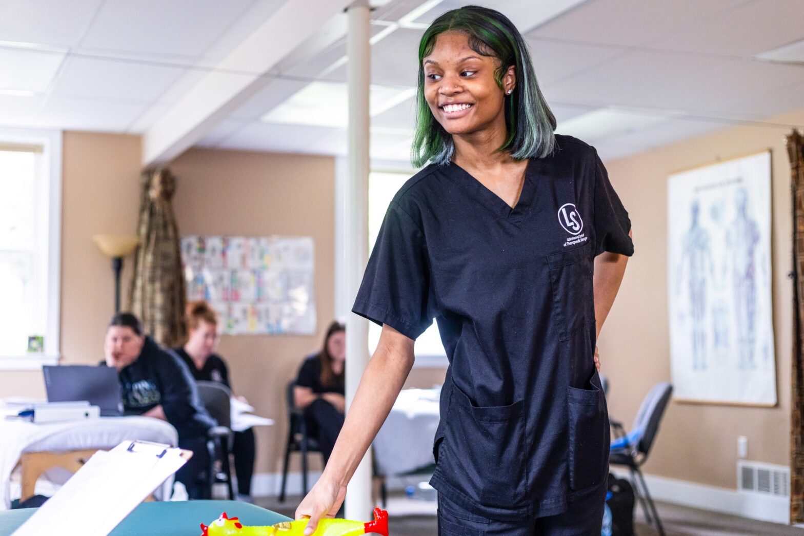 The infamous rubber chicken clucked for the LAST time on Class 67, as they played their FINAL chicken review game! With their Kinesiology final on the horizon, the students teamed up to review the mat...